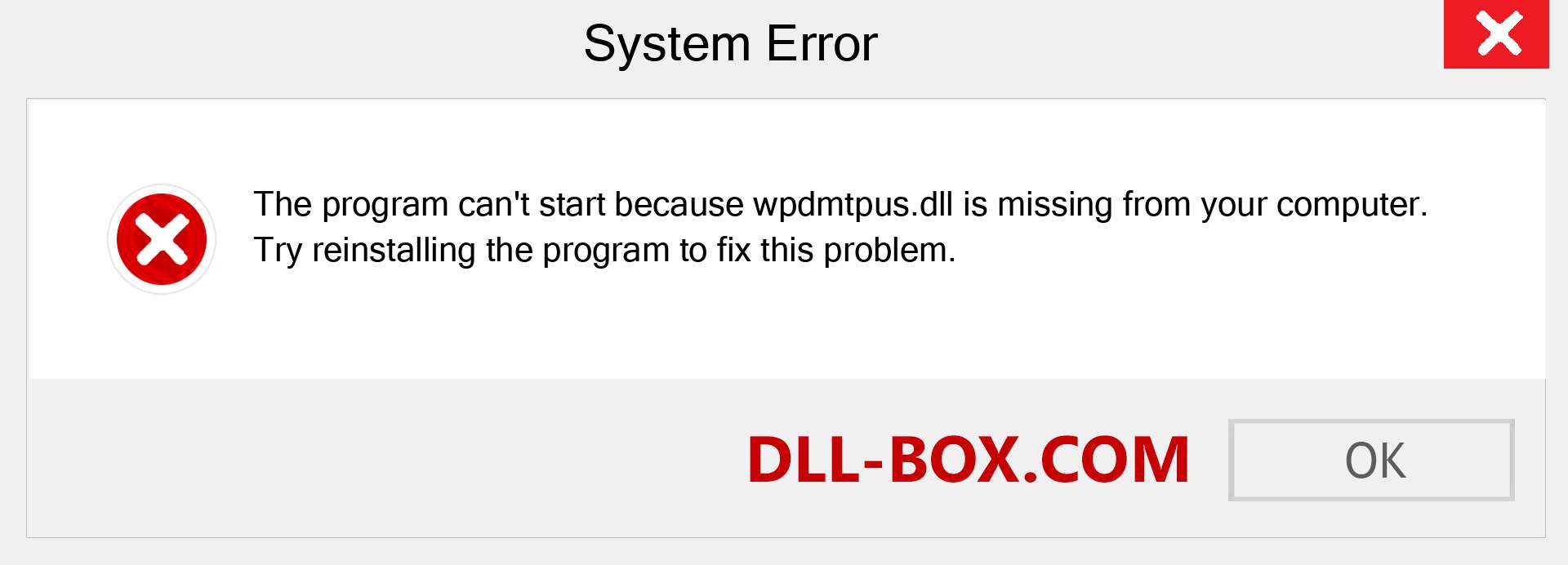  wpdmtpus.dll file is missing?. Download for Windows 7, 8, 10 - Fix  wpdmtpus dll Missing Error on Windows, photos, images